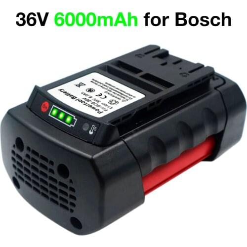 BAT810 BAT840 36V 6000mAh Li-ion Replacement Rechargeable Battery for Bosch BAT836 BAT818 GSR36V-Li GBH36V-Li GSB36V-Li D-70771