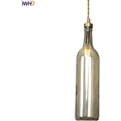 IWHD Modern Nordic LED Pendant Lights G4 Glass Droplight Vintage Hanging Lamp Living Room Lights Fixtures For Home Lighting