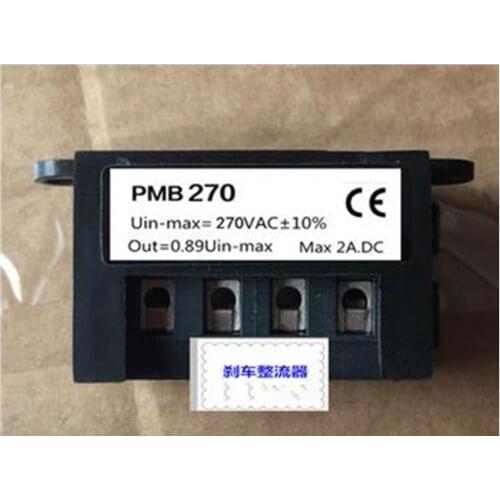 Motor holding brake rectifier PMB 270 Uin (input 270V AC current 2A) six terminals
