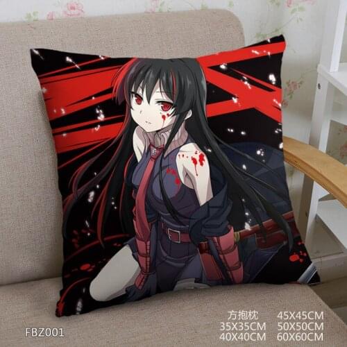 Japanese Anime Home Textile Two Sided Square Pillow Case Akame ga Kill! Dakimakura Pillow case Body Pillow Cover pillowcase