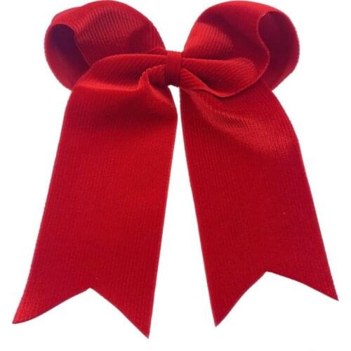 9 colors 8 inch Large Hair Bows for Girls Hair Clips Solid Corduroy HairPin Party Kids Hair Accessories accesorios