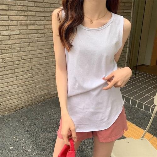 Top Niche Round Neck Simple Short Jacket Female Summer New Style Korean Loose and Thin Fashion Small Sling