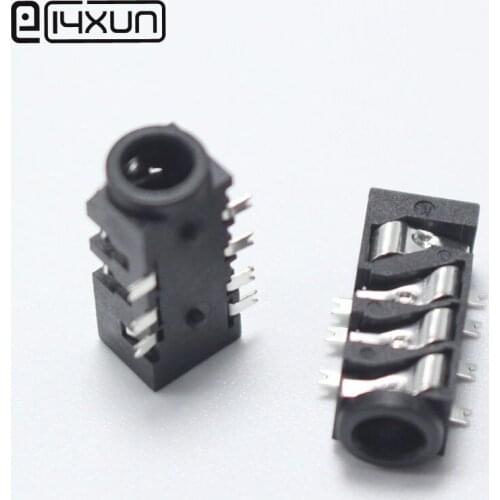 2pcs PJ-393 3.5mm 7Pin Audio Plug jack 3.5 mm 4 pole SMD Stereo Headset / Headphone Connector