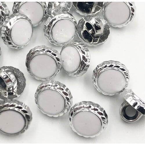 30/50/150pcs 10mm New Plating With Rhinestones Shank Diy Apparel Sewing Accessories Shirt PT309