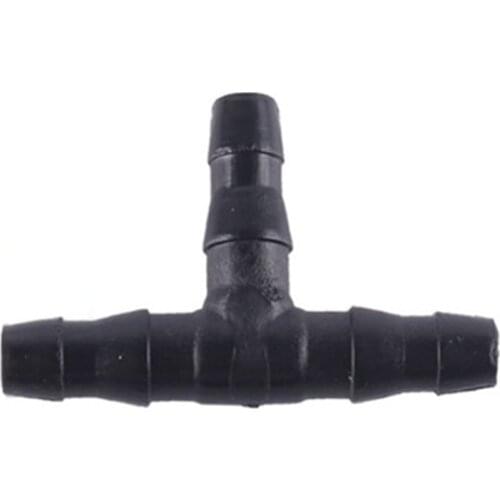 50 Pcs Sprinkler Irrigation 1/4 Inch Barb Tee Water Hose Connectors Pipe Fitting Joiner Drip System for 4mm/7mm