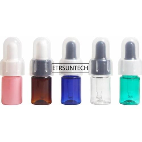 500pcs 5ml Empty Oil Essential Bottle In Refillable Drop Liquid Pipette Bottles PET Dropper Essential Oil Sub-bottle F3669