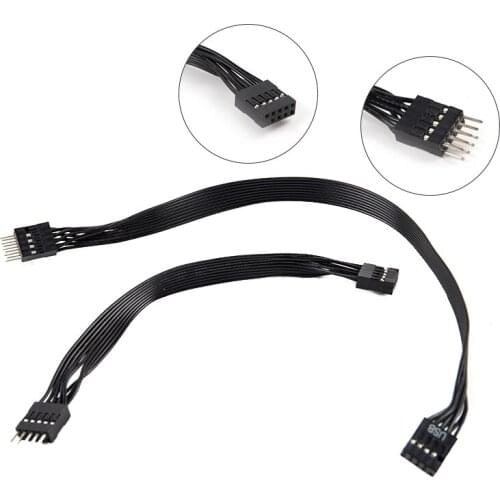 Motherboard 9Pin Male to Female Extension Dupont Data Cable Cord Wire for PC DIY