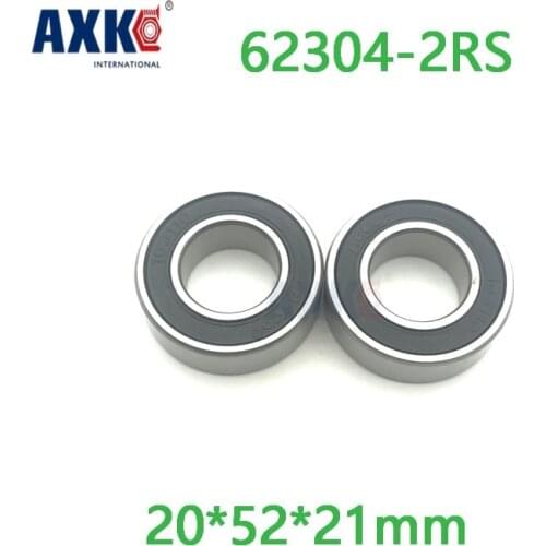 Axk 1 Pieces Miniature Deep Groove Ball Bearing 62304-2rs 62304 2rs Size: 20*52*21mm