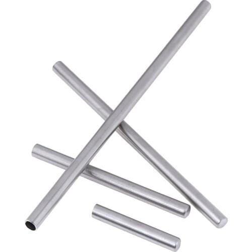 1pc 50mm/80mm/100mm/200mm 304 Stainless Steel Capillary Tube 8mm OD 7mm Length Silver For Hardware Accessories