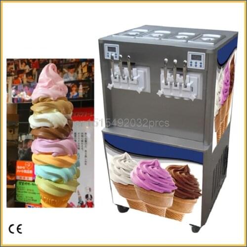 China Manufacturer Hourly 40 Liters 6 Flavor Commercial Soft Ice Cream Machine For Sale FREE CFR BY SEA автомат мороженого