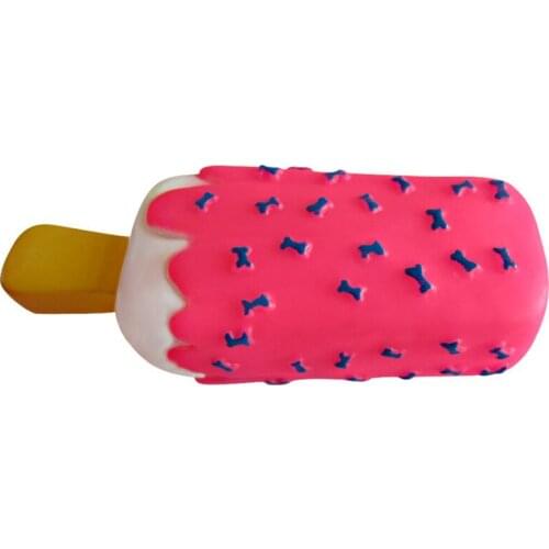 Ice Cream Dog Toy Squeaky Interactive PVC Teeth Cleaning Toy Bite Resistant Squeaky Puppy Cat Toy Chew Dogs Toys Pets Products
