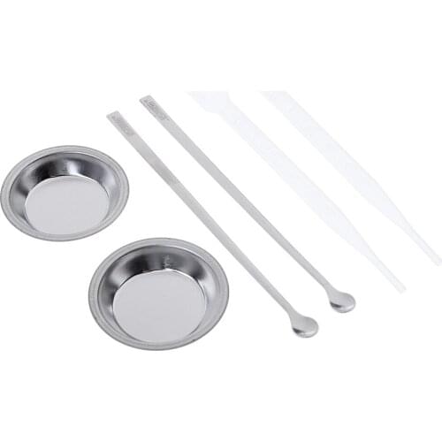 Painting Model Mixing Color Kits Painting Model Mixing Color Tools with 2PCS Paint Dropper 2PCS Paint Stirrer Tray Tools Metal
