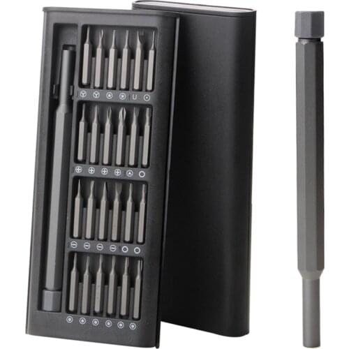 24 in 1 Screwdriver Set Precision Magnetic Screw Driver Bits Torx Hex Bit for Home PC Mobile Phone Repair Kit Tools