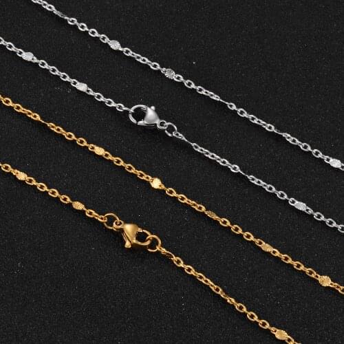 New Style Stainless Steel Necklace New Style Handmade Chain Gold Chain Ladies Fashion Jewelry