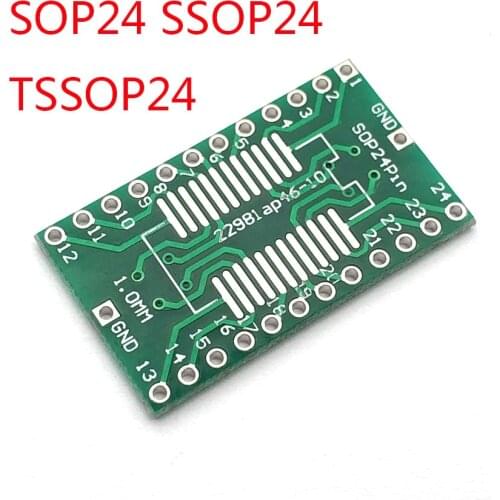 SOP24 adapter board SSOP24 patch to DIP DIP 1.0mm pitch adapter board