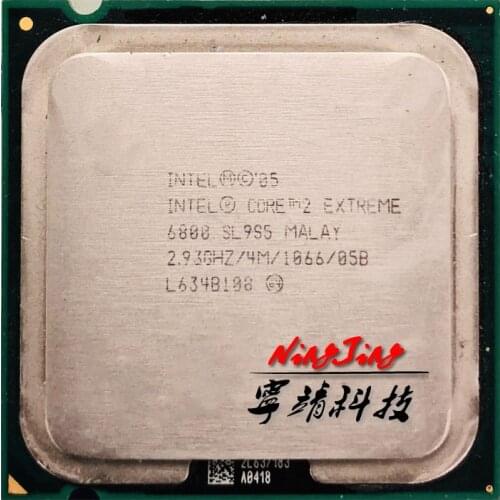 Intel Core 2 Extreme X6800 2.933 GHz Dual-Core Dual-Thread CPU Processor 4M 75W LGA 775