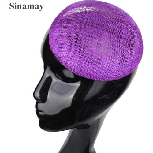Sold Color Sinamay Wedding Fascinator Bases 15 CM Size Make For Women Ladies Headpiece Handmade Bride Mariage Accessories Caps