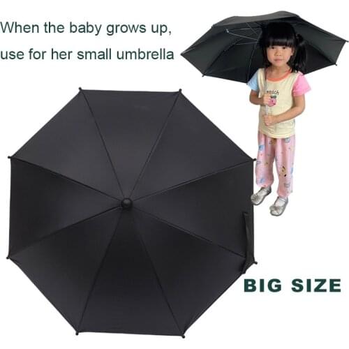 1pcs Detachable Baby Stroller Umbrella Adjustable Pram Baby Stroller Cover UV Rays Sun Shade Parasol Rain Protecter Outdoor Tool