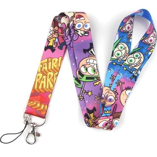 Ransitute R856 Cartoon Style Funny Anime Lover Key Chain Lanyard Neck Strap For USB Badge Holder DIY Hang Rope