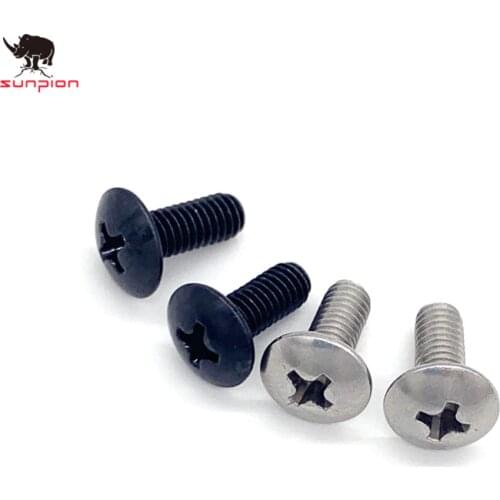 10pcs 3d printer parts black Silver M4 * 10MM Screws Hex socket Screw Stainless Steel Cross screw3D printer accessories