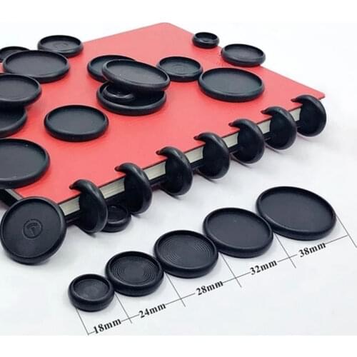 300Pcs 18/24/28/32/38mm Binding Discs Mushroom Hole Loose-Leaf Diary Notebook Accessories Ring Binder Buckle Office Learning