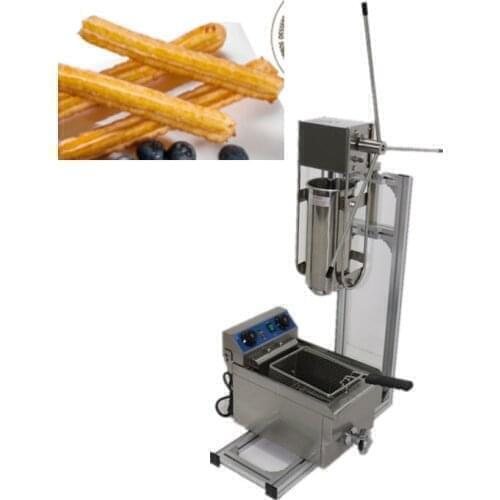 5L churros machine with gas fryer and 6 churros maker machine for sale with CE