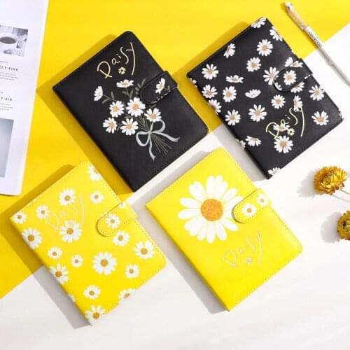 36K Daisf Notebook A6 PU Leather Dazzle Color Diary Traveler Notepad Agenda Journal Planner School Stationery Gifts