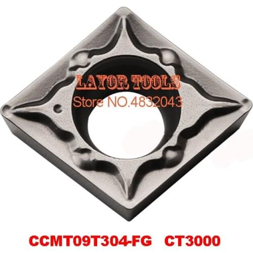 CCMT09T304-FG CT3000, 10pcs Cnc Lathe Dedicated Blade,suitable For Outer Circle, Inner Hole