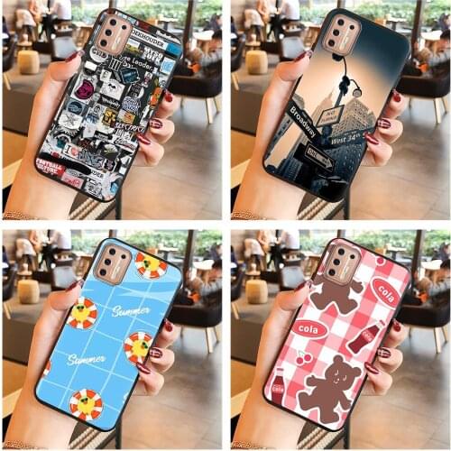 New Arrival Glitter Phone Case For MOTO G9 Plus Black Case Original For Woman Back Cover