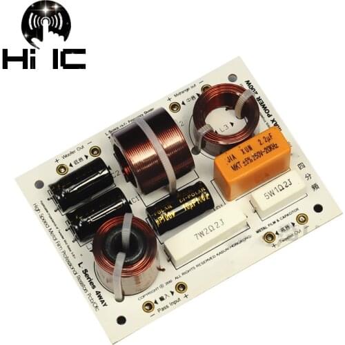 L480C HiFi Audio Speaker 4 Unit Audio Frequency Divider 4 Way Crossover Filters 200W 2 Way Bass 1 Way Midrange 1 Way Treble