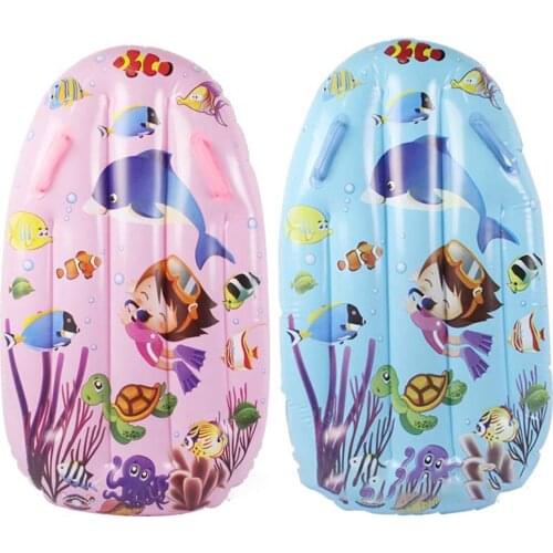 Kid PVC Inflatable Surfboard Portable Floating Bed Summer Swimming Mattress Kids Multifunctional Children Water Play Toys Pool