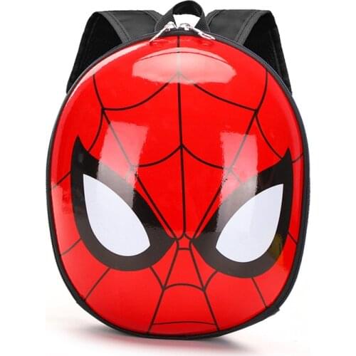 Disney childrens backpack 3D mochila escolar menino EVA Spiderman Schoolbag Hard Shell Backpack Cartoon Mini Kids Cute Bags