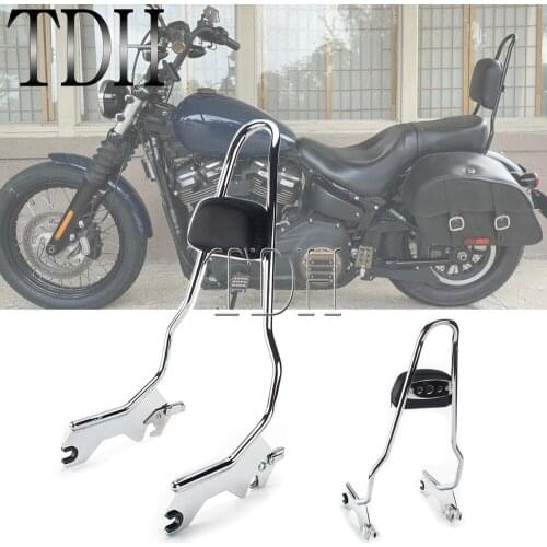 For Harley Softail Slim FLSL FXST Street Bob FXBB Deluxe FLDE Heritage Classic FLHC Motorcycle Tall Sissy Bar Backrest 2018-Up