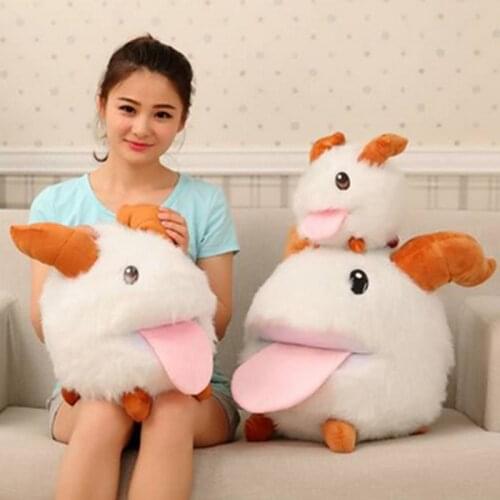 Fancytrader Hot Lol Toy Big 50cm Cute Stuffed Soft LOL PORO Plush Toy Pillow Kids Play Doll Cushion Baby Present