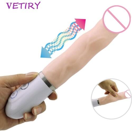 G-spot Orgasm Female Masturbation Soft Material Sex Toy for Woman Huge Big Penis Realistic Dildo Wave Vibrating Simulation Penis