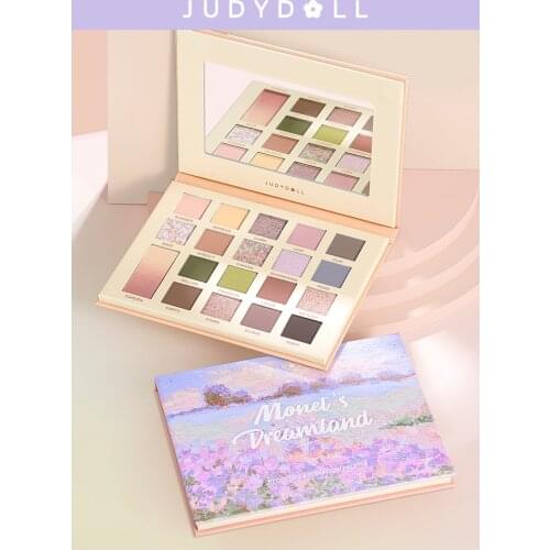 CX Judydol Oil Painting Plate Summer Field 20 Colors Eye Shadow Plate Shimmer Matte Thin and Glittering