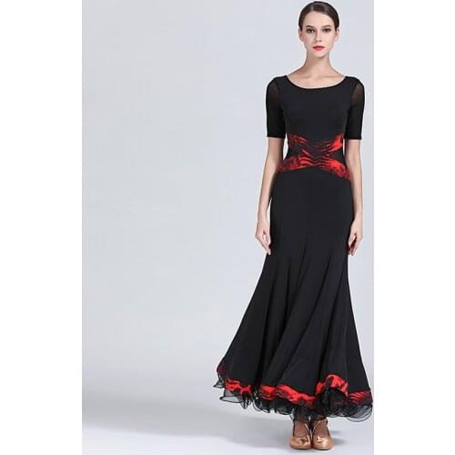 MEI YU S9037 Modern Dance Costume Women Ladies Adults Dancewear Waltzing Tango Ballroom Costume Evening Party Dress