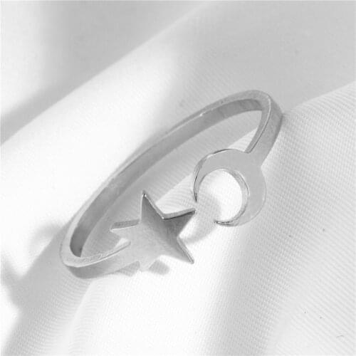 2020 New Rings for Women Star Moon Finger Knuckles Ring Set Alliance Female Fashion Jewellery Party Wedding Femme Rings Gifts