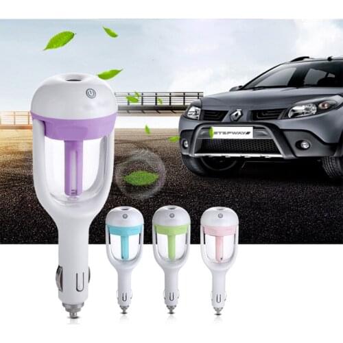 2021 New Mini 12V Car Steam Humidifier Air Purifier Aroma Diffuser Essential oil diffuser Car humidifier many Colors