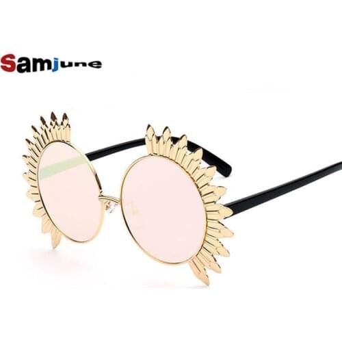 New Fashion Steampunk Sunglasses Women Coating Mirror Sun Glasses Unisex Brand Designer Vintage Men Sunglass UV400