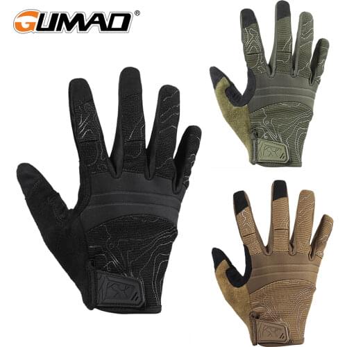 Men Shooting Gloves Military Army Mitten Tactical Full Finger Glove Touch Screen Light Breathable Cycling Airsoft Paintball