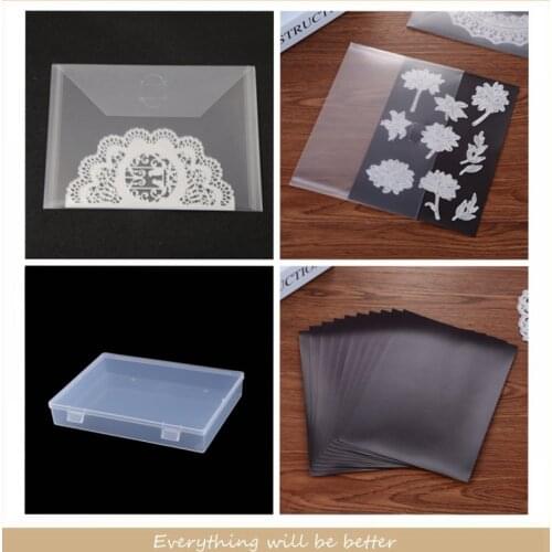 Mix Transparent Portable Storage Bag Match Ribber Soft Magnet Sheet and Box Used To Store Die Stamp Template Cards Cover New