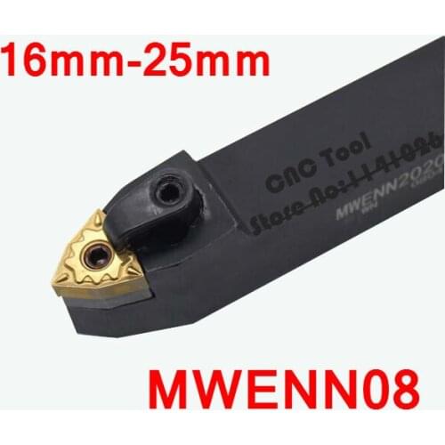 Angle50 MWENN1616H08 MWENN2020K08 MWENN2525M08 MWENN External turning tools,Lathe cutting tool suit for VNMG16 Inserts
