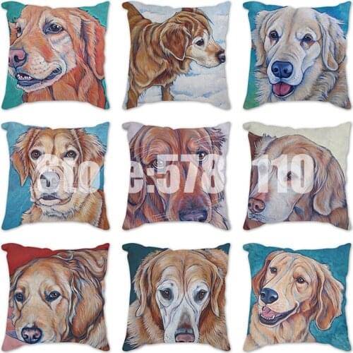 Christmas gifts Style Pillow Cover Cute Dog Snowman Pillowcases Polyester Home Sofa Chair Decorative Cushion Covers 45x45cm