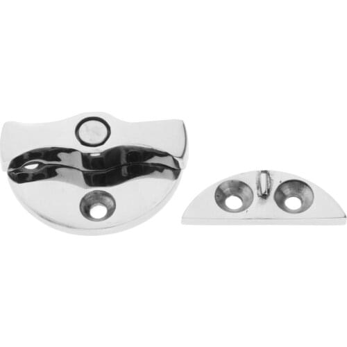 Universal Marine Grade 316 Stainless Steel Twist Lock Round Door Catch Latch 45mm Silver