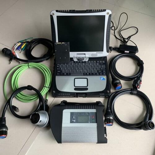 High Quality MB Star C4 SD Connect with Software 2021.03V SSD Laptop CF19 work for star diagnosis c4 Diagnostic-Tool fully kit