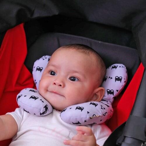Protective Travel Car Seat Head And Neck Pillow Soft Neck Support Pillow Children U Shape Headrest Head Protection Cushion U