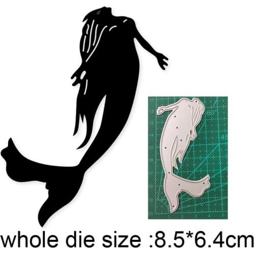 Mermaid Woman Dies New 2021 Metal Cutting Dies for DIY Scrapbooking Paper and Card Making Decorative Embossing Dies Craft dies