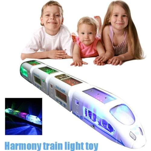 1/87 High Simulation light Flash Train Toy For kids Alloy Model Toy Car High-speed Rail Sound Light Pull Back Toys For Children