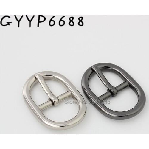 10-30pcs 17mm 6 colors Oval shape bag strap adjuster pin buckles bags adjusted strap metal buckles leather